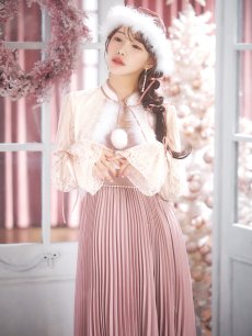 画像38: 【即日発送！】【サンタコス 4点セット】【S-Lサイズ/1カラー】ボレロ付きワンピースサンタ[OF01] (38)