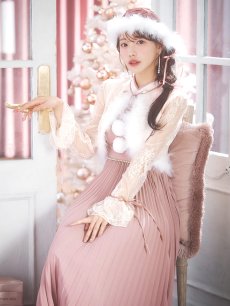 画像5: 【即日発送！】【サンタコス 4点セット】【S-Lサイズ/1カラー】ボレロ付きワンピースサンタ[OF01] (5)