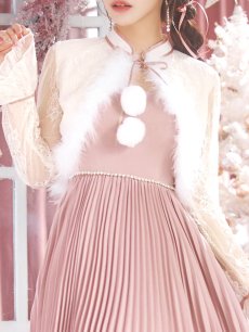 画像30: 【即日発送！】【サンタコス 4点セット】【S-Lサイズ/1カラー】ボレロ付きワンピースサンタ[OF01] (30)