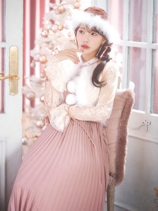 画像33: 【即日発送！】【サンタコス 4点セット】【S-Lサイズ/1カラー】ボレロ付きワンピースサンタ[OF01] (33)