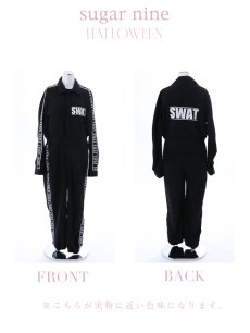 画像14: 【SALE!!】【即日発送】SWATコスチューム 【コスプレ2点セット】【S-XXLサイズ/1カラー】(HC206-SV)[HC03] (14)
