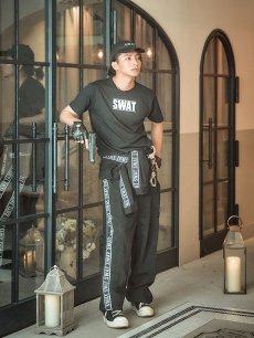 画像3: 【SALE!!】【即日発送】SWATコスチューム 【コスプレ2点セット】【S-XXLサイズ/1カラー】(HC206-SV)[HC03] (3)