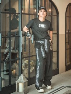 画像4: 【SALE!!】【即日発送】SWATコスチューム 【コスプレ2点セット】【S-XXLサイズ/1カラー】(HC206-SV)[HC03] (4)