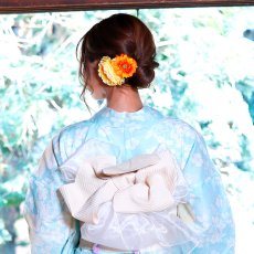 画像6: 【浴衣小物/コサージュ】ミニガーベラコサージュ髪飾り[OF03-U] (6)