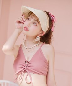 画像2: 【ビキニ】【水着小物：帽子】サンバイザー[HC03] (2)