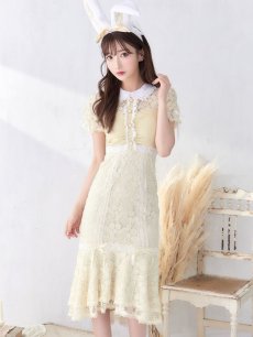 画像4: 【SALE!!】バニーレースワンピースコスプレ/マーメイドスカート【sugar nineハロウィン3点セット】【S-Lサイズ/2カラー】(SU220153)[HC03] (4)