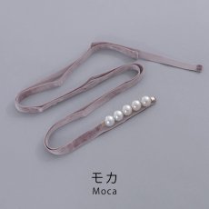 画像4: 【即日発送】【浴衣小物】ベロアパールモチーフ飾り紐 / 帯飾り [YMT] (4)