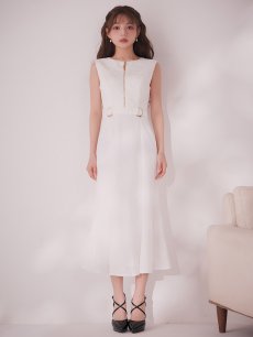 画像4: ラメジップアップマーメイドミディアムドレス【XS-Lサイズ/1カラー】[OF01A】【SB】dzwLD (4)