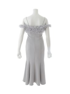 画像27: ボリュームレースオフショルマーメイドミディアムワンピースドレス【S-Lサイズ/2カラー】[OF03] 【YN】dzwuLD (27)