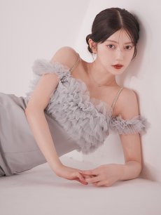 画像13: ボリュームレースオフショルマーメイドミディアムワンピースドレス【S-Lサイズ/2カラー】[OF03] 【YN】dzwuLD (13)