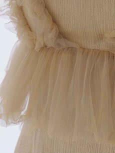 画像35: 【一部予約商品/1月中旬発送予定】ウエストチュールミディアムドレス[OF03] (35)