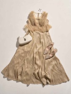 画像38: 【一部予約商品/1月中旬発送予定】ウエストチュールミディアムドレス[OF03] (38)