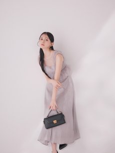 画像12: 【一部予約商品/1月中旬発送予定】ウエストチュールミディアムドレス[OF03] (12)