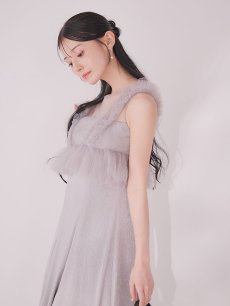 画像18: 【一部予約商品/1月中旬発送予定】ウエストチュールミディアムドレス[OF03] (18)