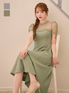 画像4: シアーショルダーフレアワンピース【S-Lサイズ/2カラー】[OF03] 【YN】dzwuLD (4)