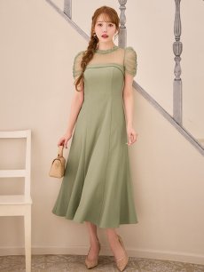 画像5: シアーショルダーフレアワンピース【S-Lサイズ/2カラー】[OF03] 【YN】dzwuLD (5)