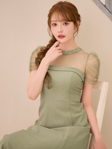 画像6: シアーショルダーフレアワンピース【S-Lサイズ/2カラー】[OF03] 【YN】dzwuLD (6)