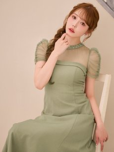 画像12: シアーショルダーフレアワンピース【S-Lサイズ/2カラー】[OF03] 【YN】dzwuLD (12)