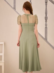 画像15: シアーショルダーフレアワンピース【S-Lサイズ/2カラー】[OF03] 【YN】dzwuLD (15)