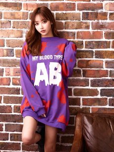 画像4: 【SALE!!】【即日発送】☆即日発送【ハロウィン】Myブラッドタイプ主張！インパクト大血液型トレーナーコスプレ「jSB1607」[HC03] (4)