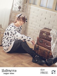 画像8: 【即日発送】ダルメシアントレーナー/アニマルコスプレ【sugar nineハロウィンコスプレ2点セット】【Fサイズ/1カラー】【HC03】 (8)