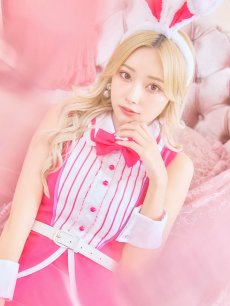 画像11: 【SALE!!】【ハロウィン】ピンクドールバニーコスプレ【コスプレ5点セット】（5722meganeSB）【S-XLサイズ/1カラー】[HC03] (11)