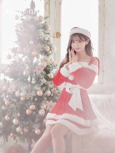 画像28: 【送料無料！】【サンタ】グリッターリボン2段フレアサンタコスプレ【コスプレ4点セット】【XS-XLサイズ/8カラー】[OF01] (28)