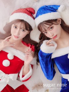 画像31: 【送料無料！】【サンタ】グリッターリボン2段フレアサンタコスプレ【コスプレ4点セット】【XS-XLサイズ/8カラー】[OF01] (31)