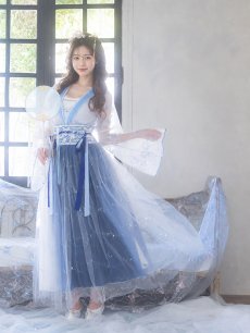 画像2: 【即日発送】漢服コスプレセット【sugar nineハロウィン3点セット】【フリーサイズ/1カラー】【HC03】 (2)