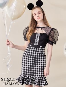 画像1: 【SALE!!】【即日発送】ブラックマウスコスプレ/ワンピースコスプレ【sugar nineハロウィン2点セット】【S-Lサイズ/1カラー】[HC03] (1)