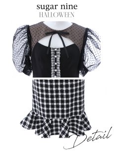 画像13: 【SALE!!】【即日発送】ブラックマウスコスプレ/ワンピースコスプレ【sugar nineハロウィン2点セット】【S-Lサイズ/1カラー】[HC03] (13)