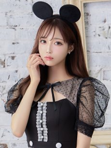 画像7: 【SALE!!】【即日発送】ブラックマウスコスプレ/ワンピースコスプレ【sugar nineハロウィン2点セット】【S-Lサイズ/1カラー】[HC03] (7)