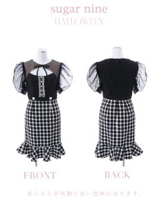 画像11: 【SALE!!】【即日発送】ブラックマウスコスプレ/ワンピースコスプレ【sugar nineハロウィン2点セット】【S-Lサイズ/1カラー】[HC03] (11)