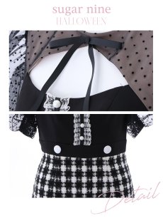 画像12: 【SALE!!】【即日発送】ブラックマウスコスプレ/ワンピースコスプレ【sugar nineハロウィン2点セット】【S-Lサイズ/1カラー】[HC03] (12)