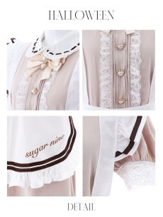 画像21: 【SALE!!】【即日発送】【ハロウィン】緩苺ちゃん着用 クラシカルメイドコスプレ 【コスプレ4点セット】【S-Lサイズ/2カラー】[HC03] (21)