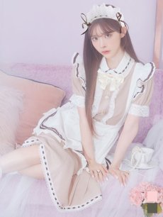 画像3: 【SALE!!】【即日発送】【ハロウィン】緩苺ちゃん着用 クラシカルメイドコスプレ 【コスプレ4点セット】【S-Lサイズ/2カラー】[HC03] (3)