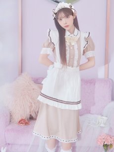 画像4: 【SALE!!】【即日発送】【ハロウィン】緩苺ちゃん着用 クラシカルメイドコスプレ 【コスプレ4点セット】【S-Lサイズ/2カラー】[HC03] (4)