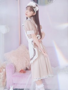 画像7: 【SALE!!】【即日発送】【ハロウィン】緩苺ちゃん着用 クラシカルメイドコスプレ 【コスプレ4点セット】【S-Lサイズ/2カラー】[HC03] (7)