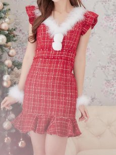 画像5: 【即日発送】ツイードマーメイドドレスサンタ【sugar nine サンタコス 4点セット】【S-XLサイズ/2カラー】[OF01] (5)