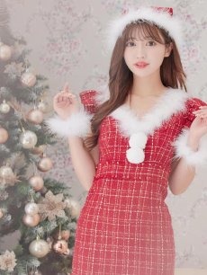 画像10: 【即日発送】ツイードマーメイドドレスサンタ【sugar nine サンタコス 4点セット】【S-XLサイズ/2カラー】[OF01] (10)