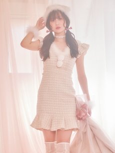 画像6: 【即日発送】ツイードマーメイドドレスサンタ【sugar nine サンタコス 4点セット】【S-XLサイズ/2カラー】 [OF01] (6)