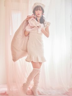 画像7: 【即日発送】ツイードマーメイドドレスサンタ【sugar nine サンタコス 4点セット】【S-XLサイズ/2カラー】 [OF01] (7)