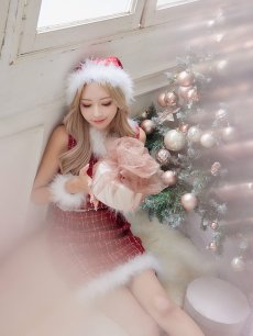 画像9: SALE!【即日発送】ミディアム丈/ ツイード/ ワンピースタイトサンタ【sugar nine サンタコス 5点セット】【XS-XLサイズ/3カラー】[OF01] (9)