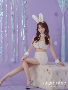 画像3: 【即日発送】もこもこバニービジューセットアップサンタ【sugar nine サンタコス 8点セット】【XS-Mサイズ/1カラー】[OF01] (3)