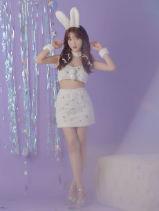 画像5: 【即日発送】もこもこバニービジューセットアップサンタ【sugar nine サンタコス 8点セット】【XS-Mサイズ/1カラー】[OF01] (5)