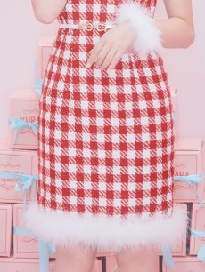 画像17: 【サンタコス 5点セット】ギンガムチェック タイトワンピースサンタコスプレ【XS-XLサイズ/2カラー】[OF01] (17)