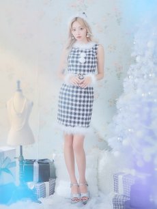 画像10: 【サンタコス 5点セット】【XS-XLサイズ/2カラー】ギンガムチェック タイトワンピースサンタコスプレ[OF01] (10)