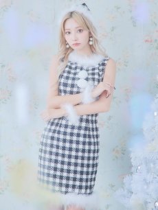 画像11: 【サンタコス 5点セット】【XS-XLサイズ/2カラー】ギンガムチェック タイトワンピースサンタコスプレ[OF01] (11)