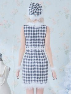 画像16: 【サンタコス 5点セット】【XS-XLサイズ/2カラー】ギンガムチェック タイトワンピースサンタコスプレ[OF01] (16)