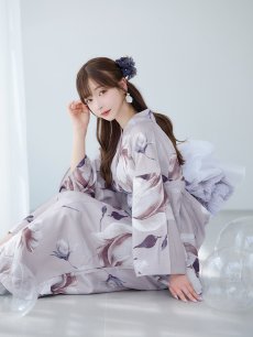 画像11: 【浴衣セール！】【即日発送】ロマンティックピオニー浴衣 【浴衣3点セット 浴衣/帯/下駄】 [YMT] (11)